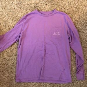 Purple Long sleeve vineyard vines shirt